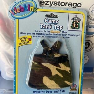 Webkinz Camo Tank Top - New Unopened w/ Unused Code  Webkinz by Ganz